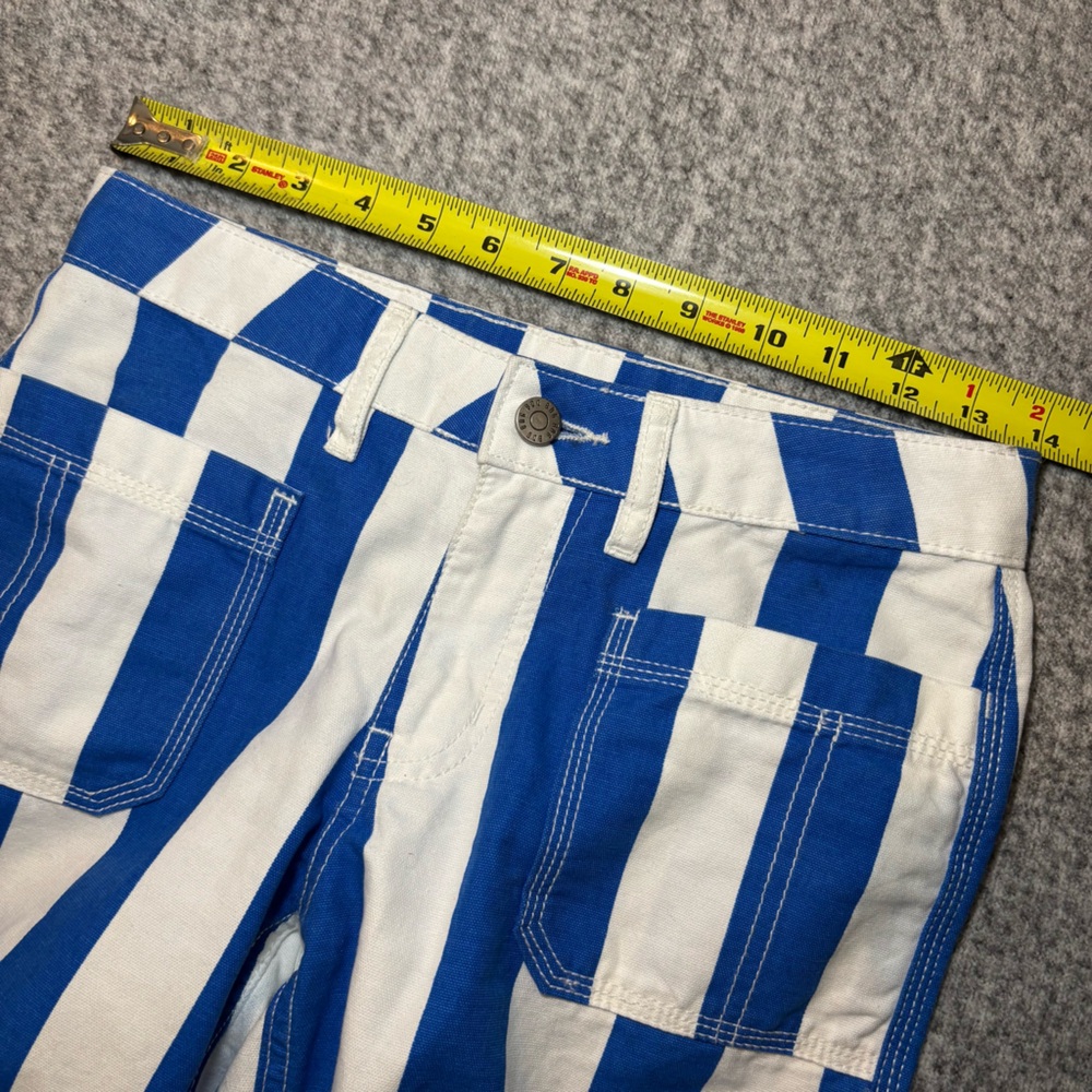 BDG Urban Outfitters Women’s Joey Straight Leg Jeans Size 24 Blue White Stripe - Picture 7 of 12